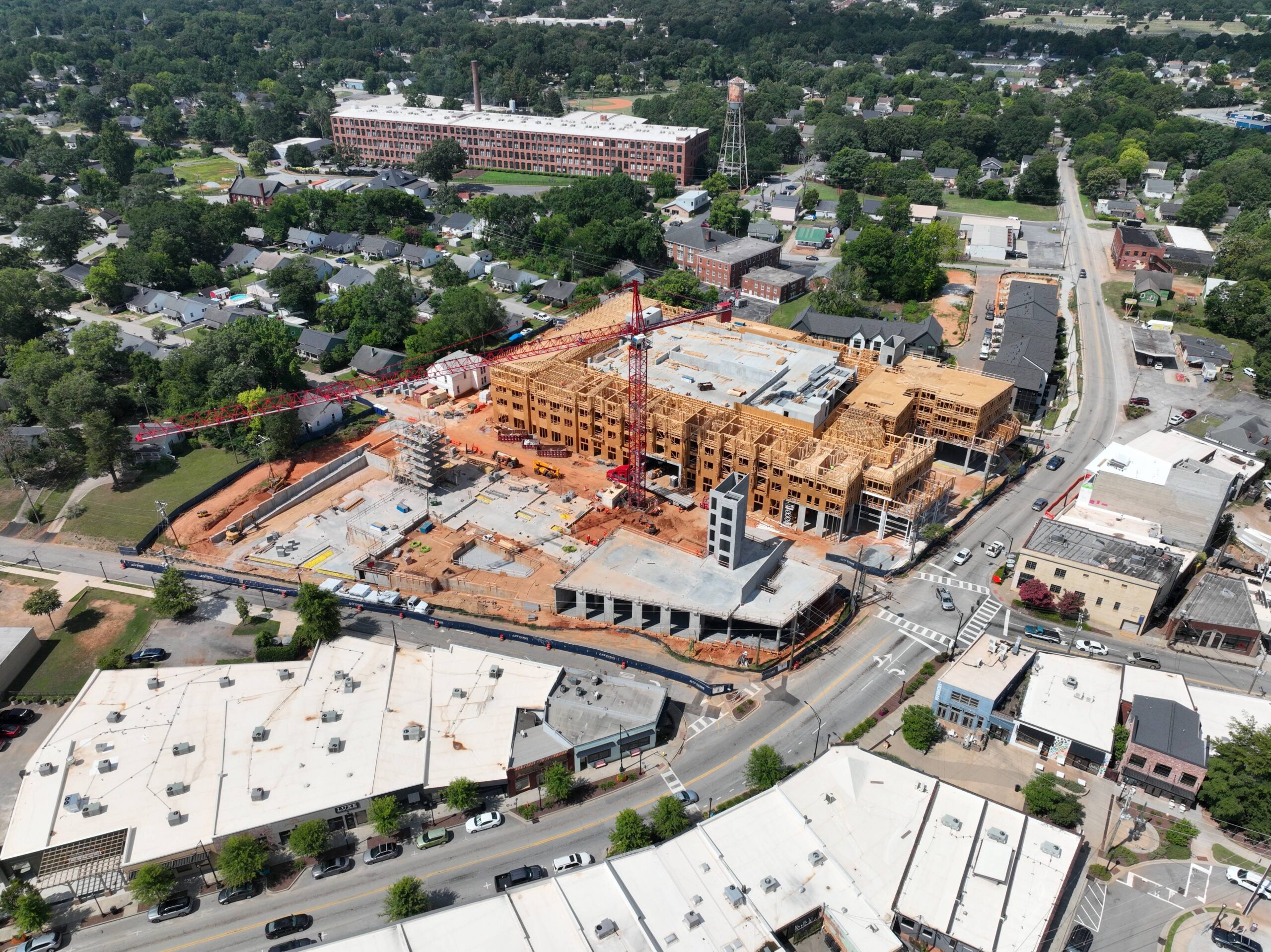 aerial view urban construction site scaled